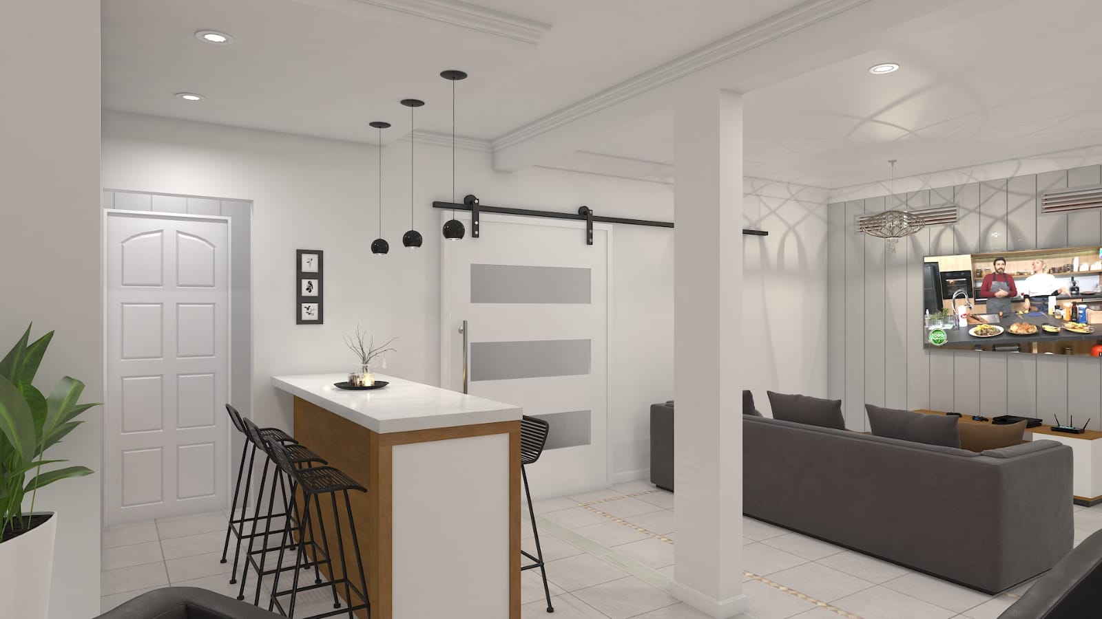Obra entregada, interior terminado